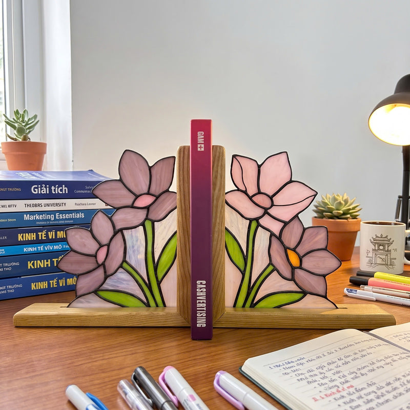 Stained Glass Bookends